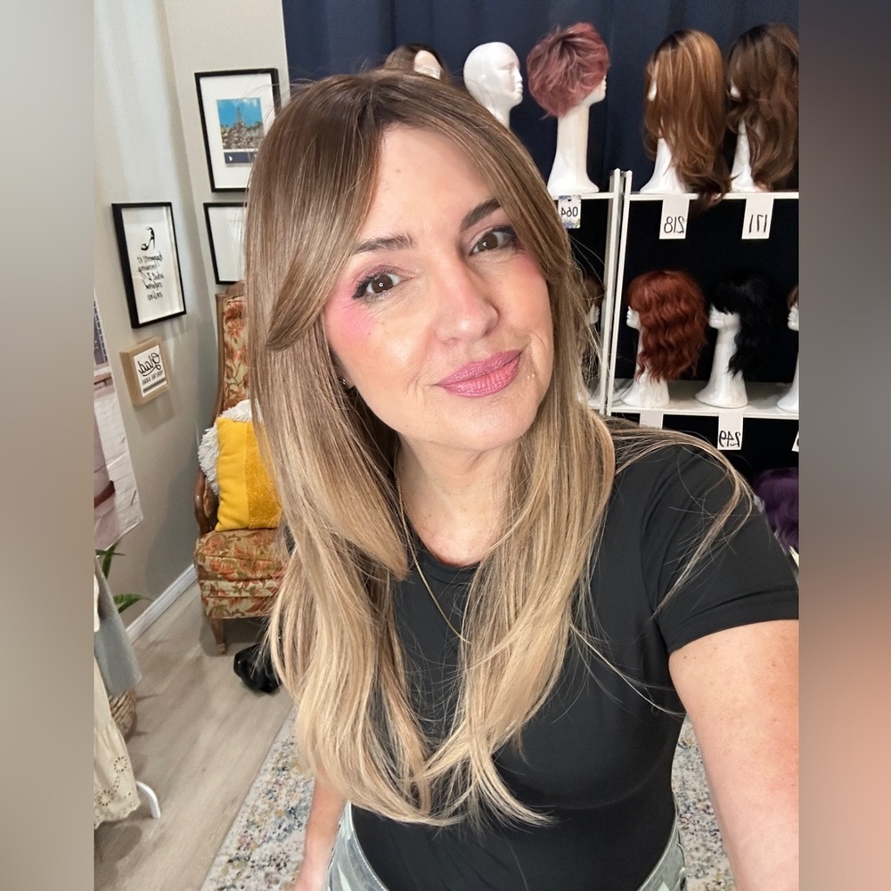 280 "the Frankie" Rooted Ombre 24” Dirty Blonde Synthetic Wig for Women